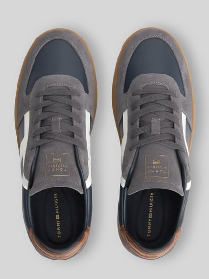 Tommy Hilfiger Sneaker aus echtem Leder mit Label-Schriftzug Marine 4