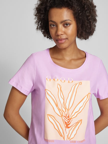 LIEBLINGSSTÜCK T-shirt z nadrukiem z motywem model ‘Daliah’ Jasnofioletowy 3