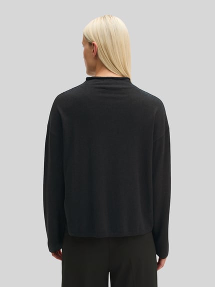 Marc O'Polo Turtleneck mit Mock Neck Flanell Melange 5