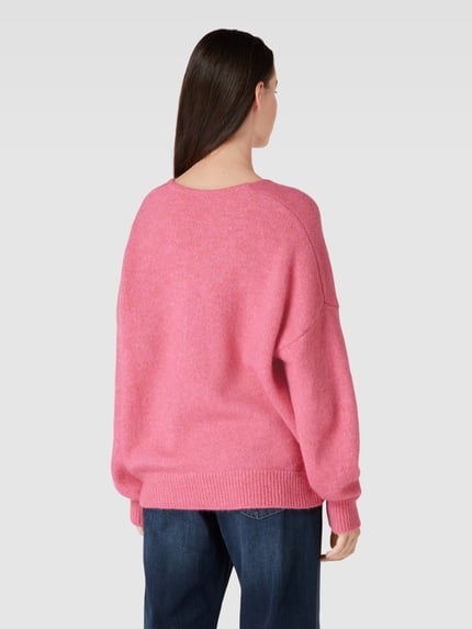 BOSS Orange Gebreide pullover met alpaca, model 'Fondianan' Felroze - 5