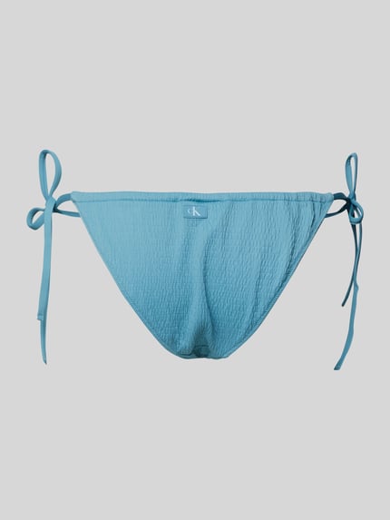 Calvin Klein Underwear Bikinibroekje met vetersluiting opzij, model 'STRING SIDE TIE' Aquablauw - 3