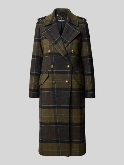 Barbour Taillierter Mantel aus Woll-Mix Marine 2