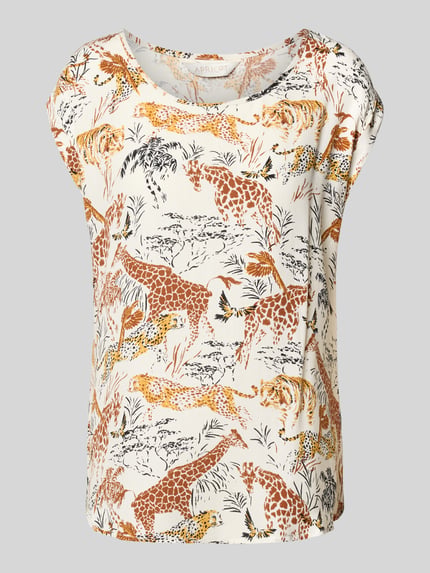 Apricot T-Shirt mit Rundhalsausschnitt Offwhite 2