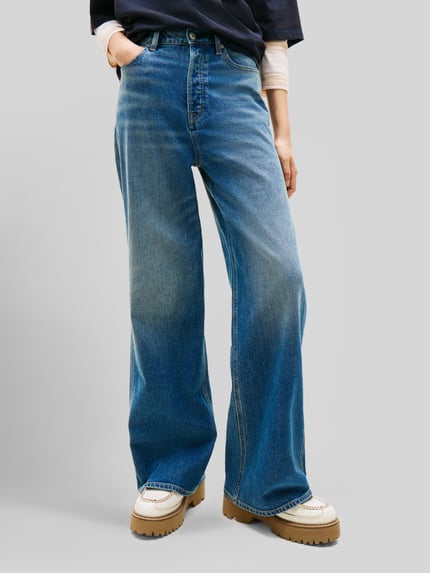 Tommy Jeans Wide & Loose Fit Jeans aus Baumwoll-Mix Blau 4