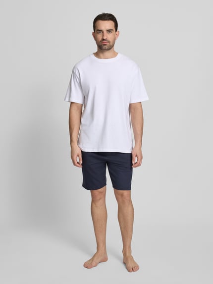 BOSS Regular Fit Sweatshorts aus reiner Baumwolle Modell 'AUTHENTIC' Marine 1