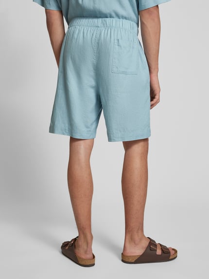 Calvin Klein Underwear Relaxed Fit Pyjama-Oberteil aus Leinen-Lyocell-Mix Eisblau 5