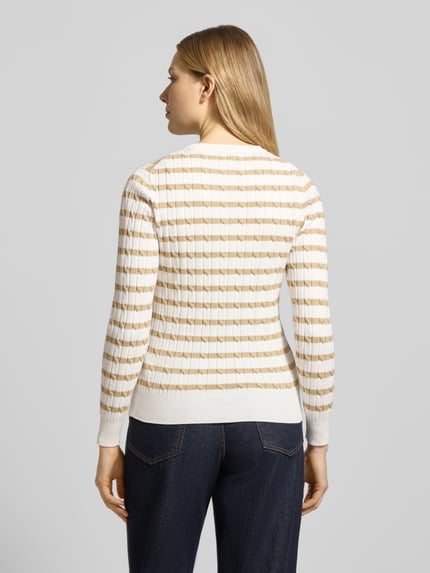 GANT Strickjacke mit Baumwoll-Anteil Camel 5
