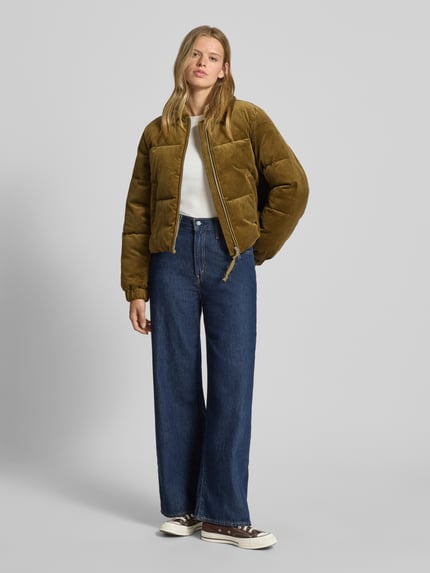 Marc O'Polo DENIM Boxy Fit Steppjacke aus Baumwoll-Cord Khaki 1
