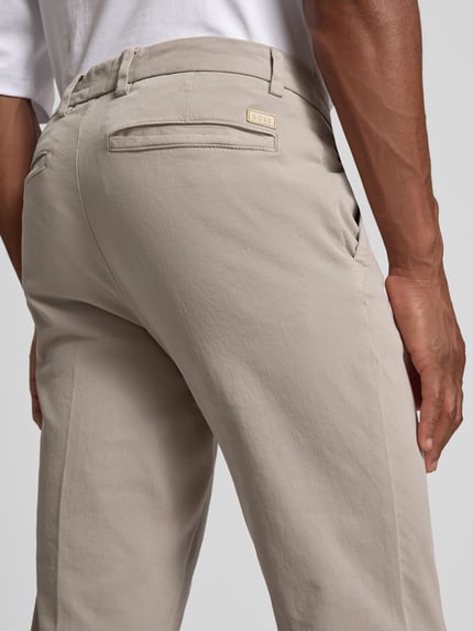 BOSS Spodnie o kroju slim fit z mieszanki bawełny model ‘KAITON1’ Beżowy 3
