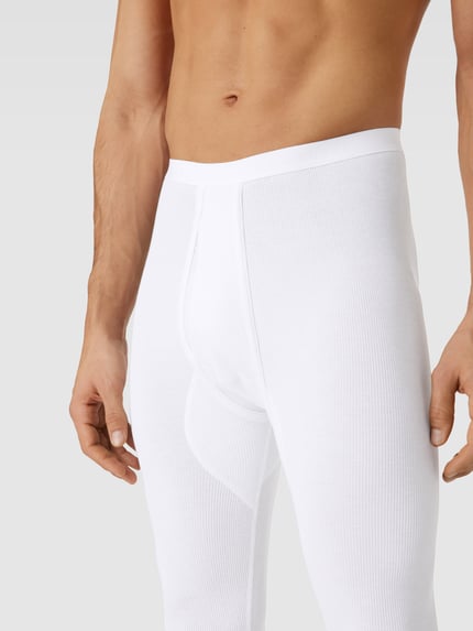 SCHIESSER Lange onderbroek in riblook Wit - 3