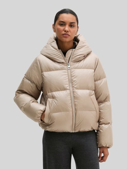 Marc O'Polo Steppjacke mit voluminöser Kapuze Stein 4