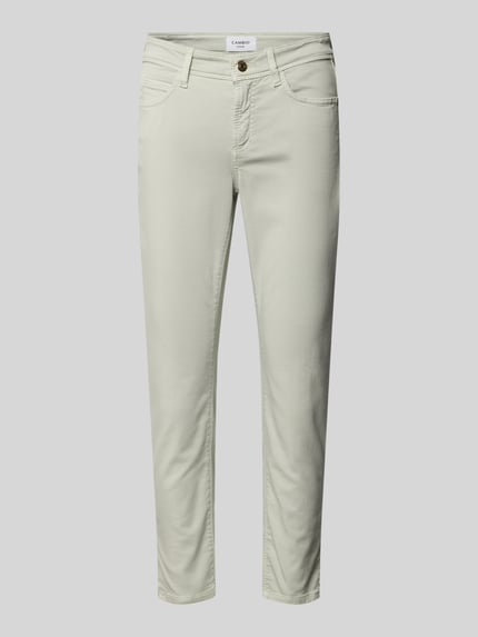 CAMBIO Jeansy o skróconym kroju slim fit model ‘PIPER’ Miętowy 2