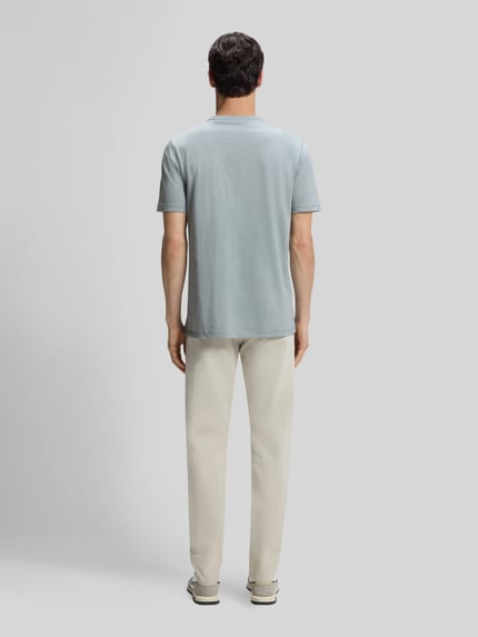 BOSS Orange Regular Fit T-Shirt aus Baumwoll-Mix Modell 'Tegood' Eisblau 5