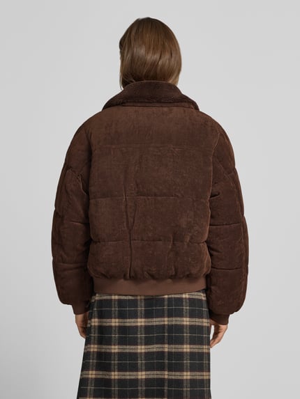 ONLY Pufferjacke mit Cordstruktur Dunkelbraun 5