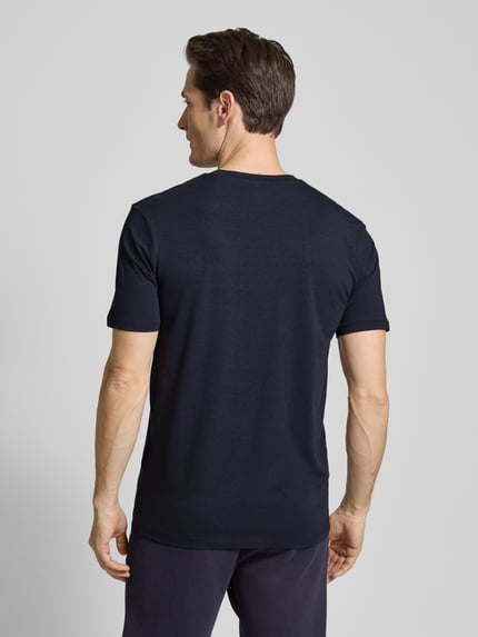 GUESS Activewear T-Shirt mit Label-Detail Modell 'HEDLEY' Marine 5