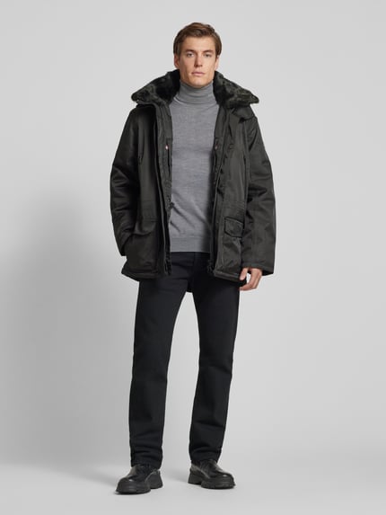 Wellensteyn Parka z kieszeniami z patką model „Halifax” Czarny 1