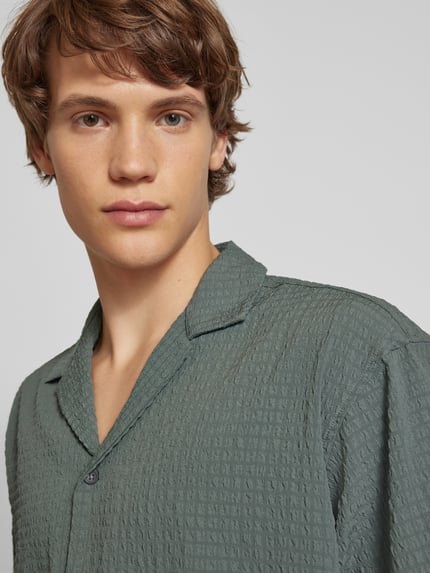 JACK & JONES Vrijetijdsoverhemd met knoopsluiting, model 'PABLO' Donkergroen - 3