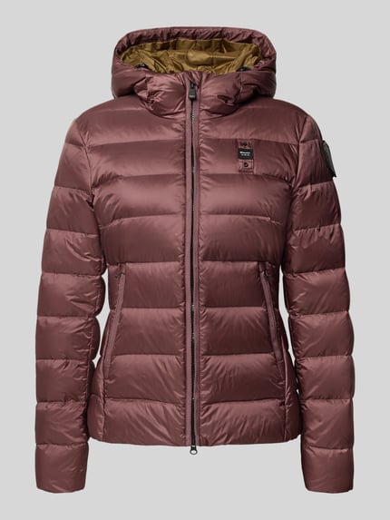 Blauer USA Daunenjacke mit Zweiwege-Reißverschluss Modell 'CHARME' Bordeaux 2