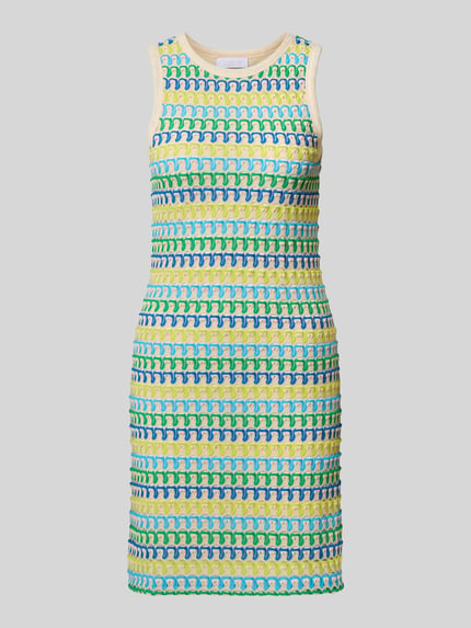 Rich & Royal Strickkleid mit Rundhalsausschnitt Blau 2