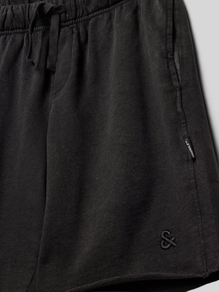 JACK & JONES Bermuda met elastische band, model 'BILL' Zwart - 2