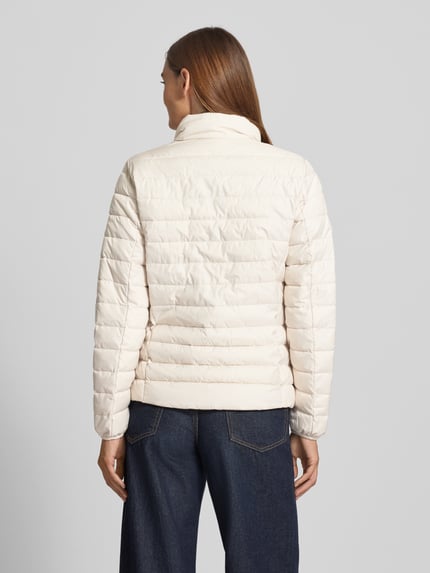 s.Oliver RED LABEL Slim fit gewatteerd jack met opstaande kraag Offwhite - 5