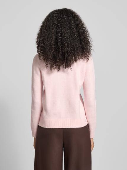 Christian Berg Woman Regular fit gebreide pullover met wol Lichtroze - 5