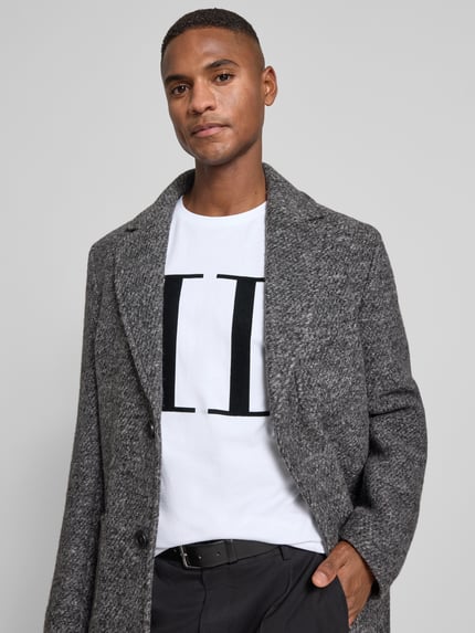 Les Deux T-Shirt mit Label-Print Modell 'Encore' Weiss 3