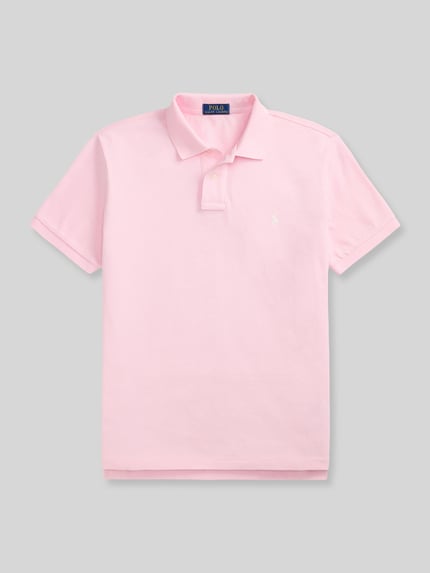 Polo Ralph Lauren regular fit poloshirt van puur katoen Felroze - 2