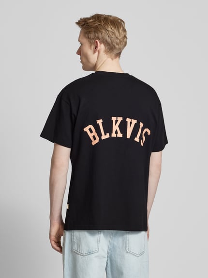 BLKVIS T-Shirt mit Label-Stitching Modell 'ART LOGO' Black 5