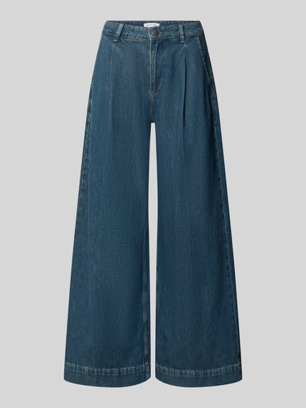 Wide Fit Jeans mit gelegten Falten Shop The Look MANNEQUINE