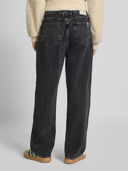 Edwin Wide leg jeans in 5-pocketmodel, model 'MATRIX' Zwart - 5