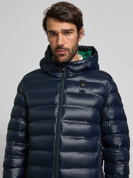 Blauer USA Steppjacke mit Kapuze Modell 'CHARLES' Marine 3
