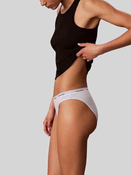 Calvin Klein Underwear Slip aus Baumwoll-Mix im 3er-Pack Hellblau 5