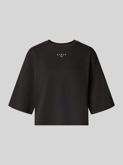 PUMA t-shirt o kroju relaxed fit z czystej bawełny Czarny 2
