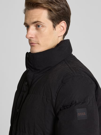 BOSS Orange Kurtka pikowana o kroju regular fit ze stójką model ‘OCAMP’ Czarny 3