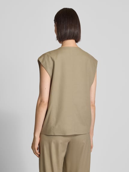 Gestuz Gilet met V-hals, model 'izza' Zand - 5