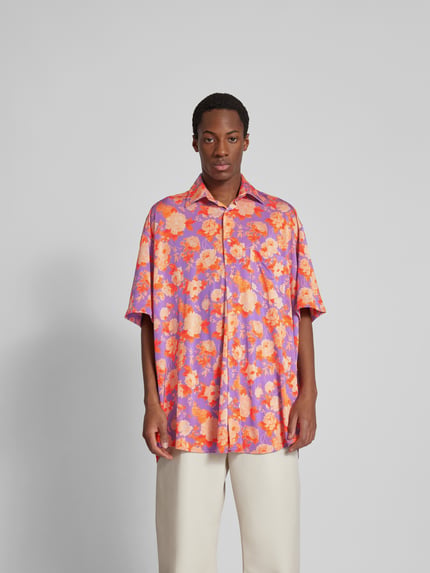 VETEMENTS Vrijetijdsoverhemd met borstzak Felroze - 4