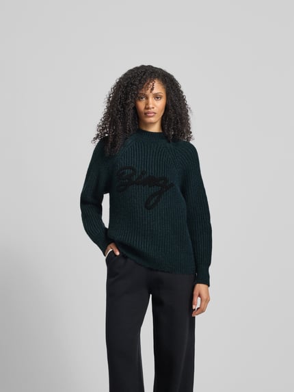 Anine Bing Pullover mit Alpaka-Woll-Anteil Dunkelgruen 4