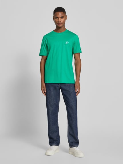 Tommy Hilfiger Regular Fit T-Shirt aus reiner Baumwolle Gruen 1
