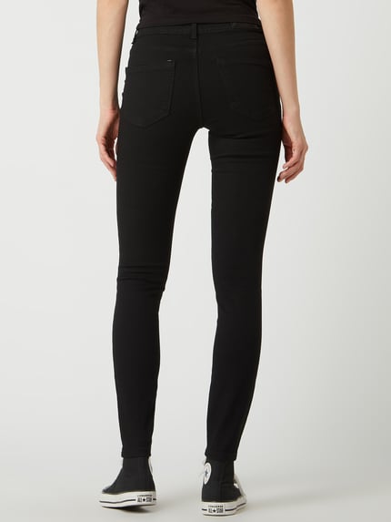 VERO MODA Skinny Jeans mit Stretch-Anteil Modell 'Tanya' Black 5