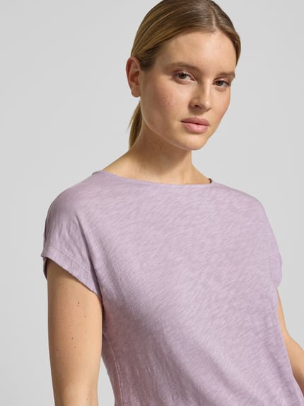 Marc O'Polo T-shirt o kroju relaxed fit z czystej bawełny Jasnofioletowy 3