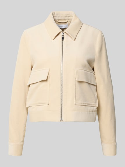 COMMA Blazer met ritssluiting en klepzakken Zand - 2