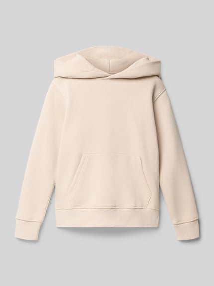 JACK & JONES Regular fit hoodie met kangoeroezak, model 'Jeurban' Ecru - 1