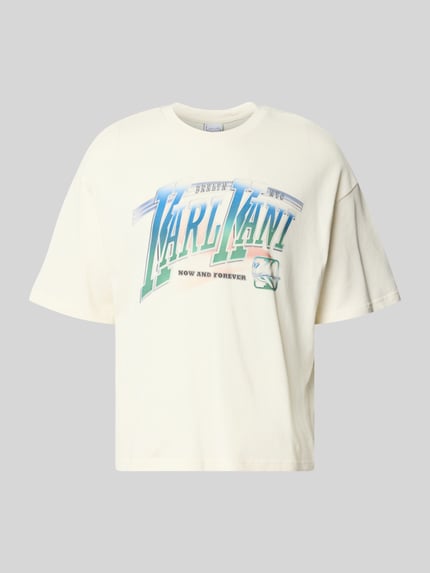 T-Shirt mit Label-Print Modell 'Sport Gradient' Shop The Look MANNEQUINE