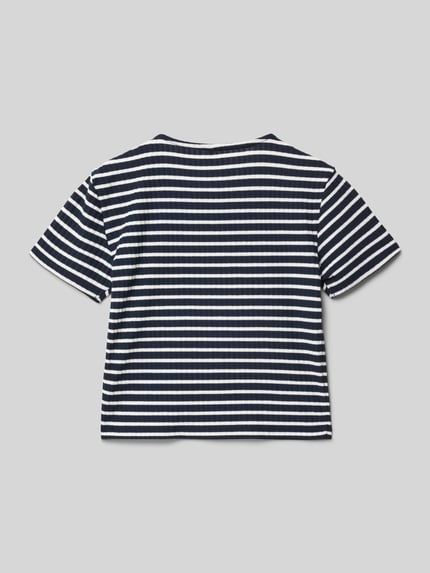 ONLY Regular Fit T-Shirt mit Viskoseanteil Modell 'NELLA' Dunkelblau 3