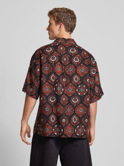 JACK & JONES Regular fit vrijetijdsoverhemd met 1/2-mouwen, model 'NOTO' Zwart - 5