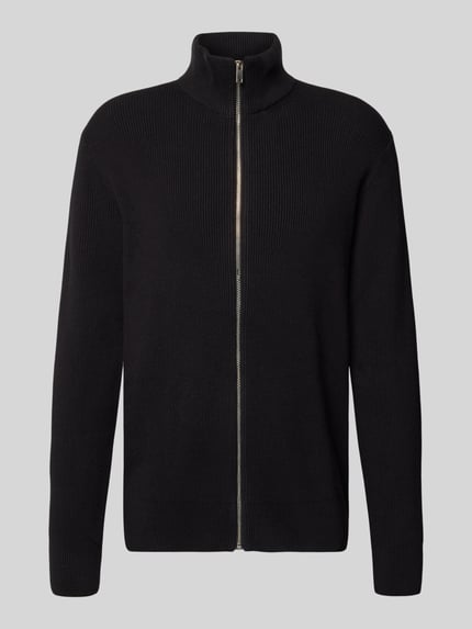 Lindbergh Strickpullover mit Troyer-Kragen Black 2
