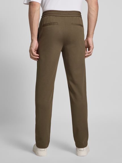 Lindbergh Stoffhose mit elastischem Bund Oliv 5