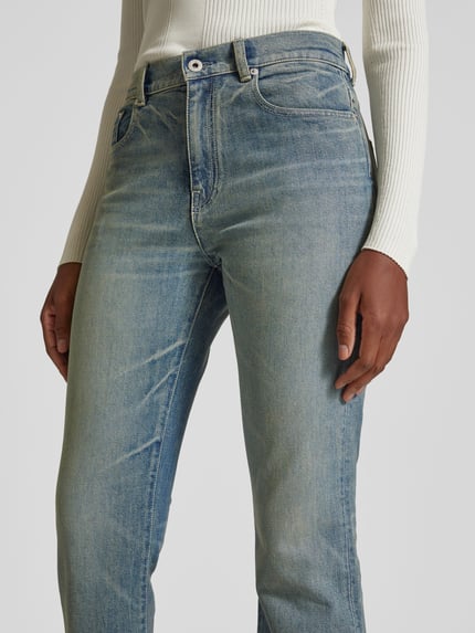 Kenzo Jeansy o rozkloszowanym kroju z 5 kieszeni Jeansowy niebieski 3