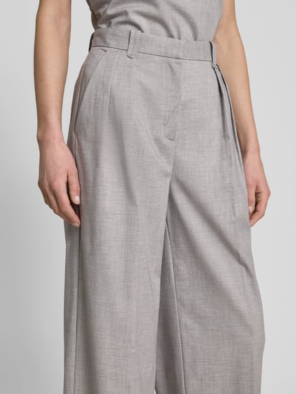 LeGer Stoffen broek met achterzak, model 'Jale' - LeGer Studio-collectie Lichtgrijs - 3